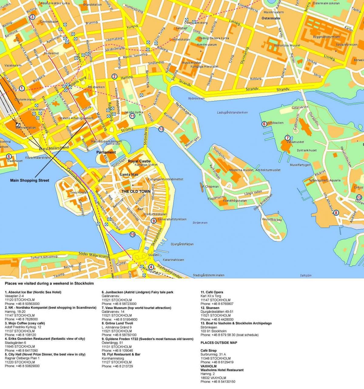Stockholm sentrum kart