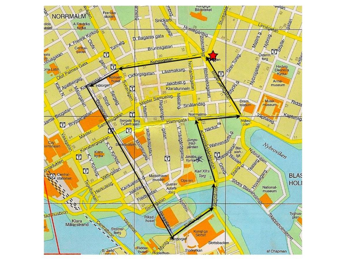 walking tour Stockholm kart