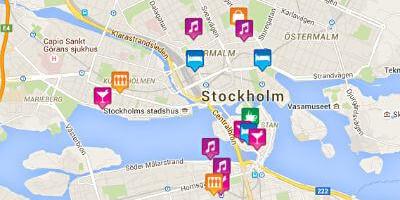 Kart av homofile kart Stockholm