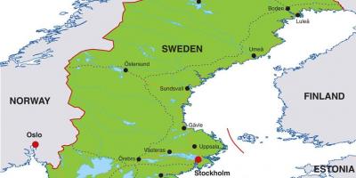 Hovedstaden i Sverige kart