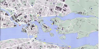 Kart over Stockholm sentrum