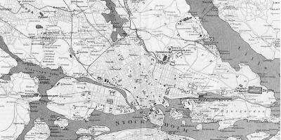 Kart over Stockholm, gamle byen
