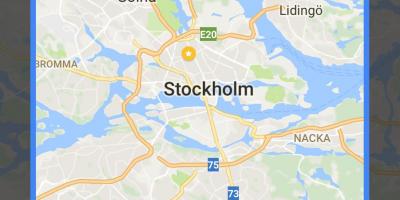 Frakoblet kart Stockholm
