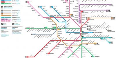 Stockholm, Sverige metro kart