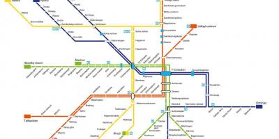 Kart over Stockholm t-kunst