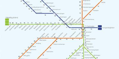 Kart over Stockholm vandre