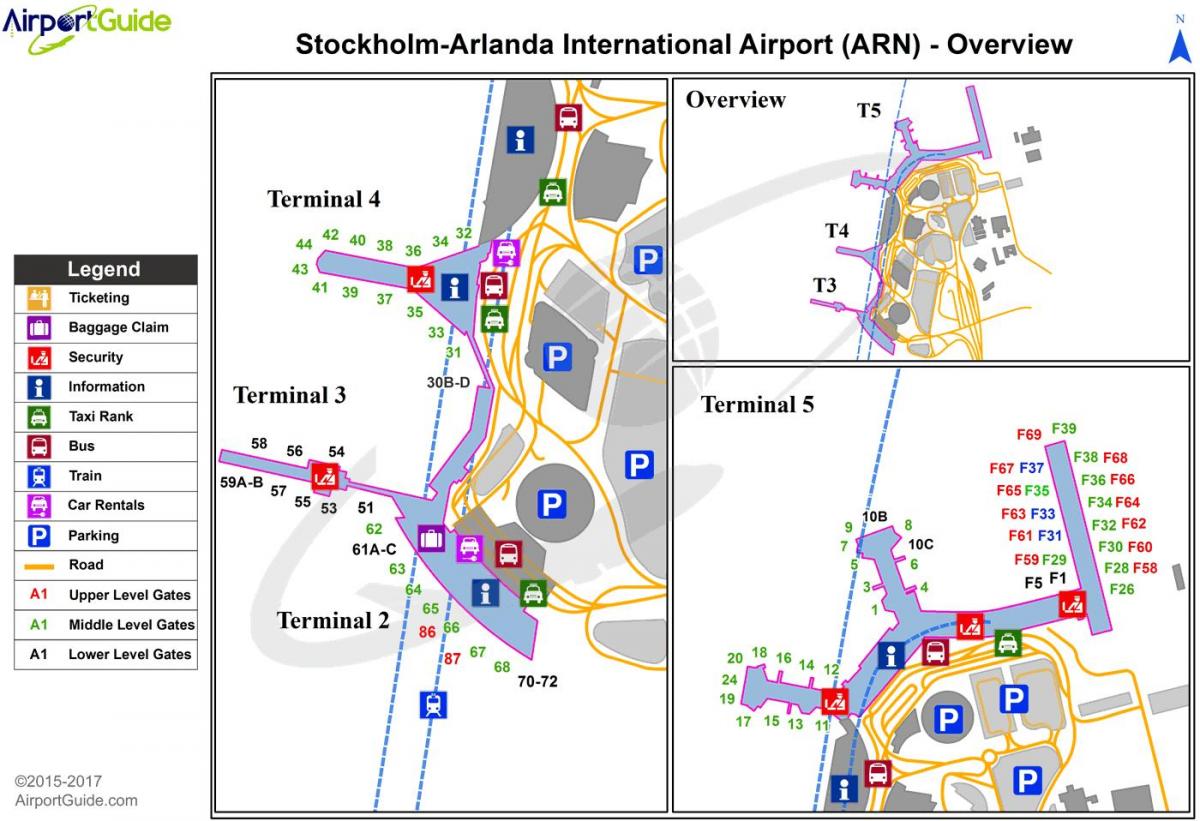 Stockholm arlanda flyplass kart