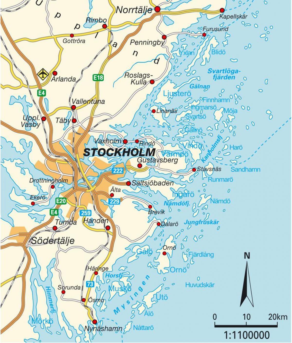 Stockholm, Sverige kart city