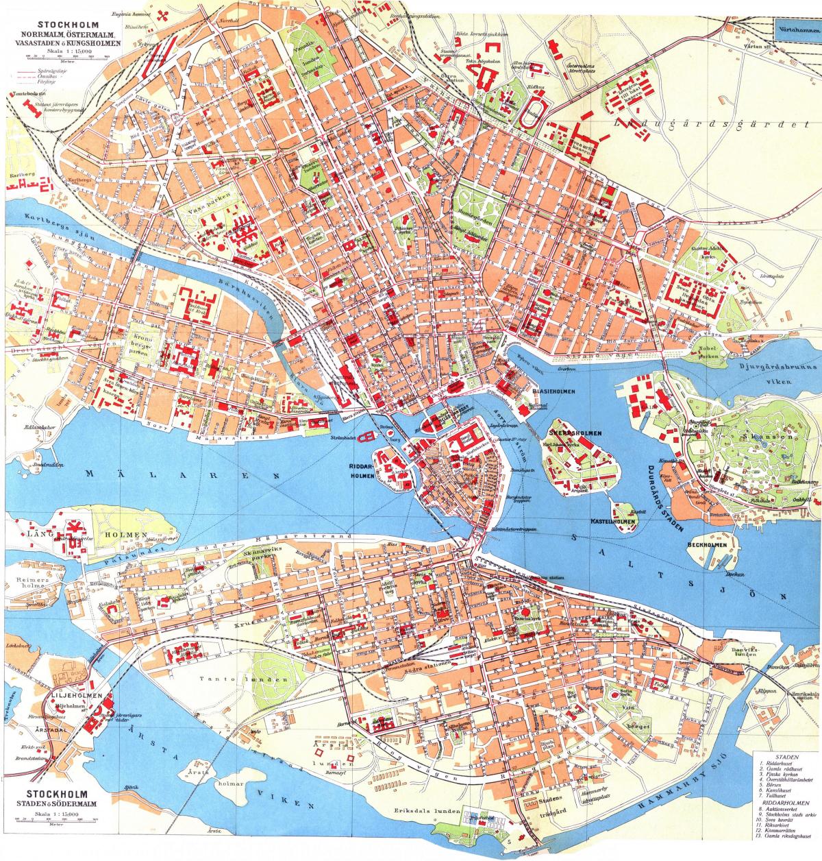 kart over Stockholm kungsholmen