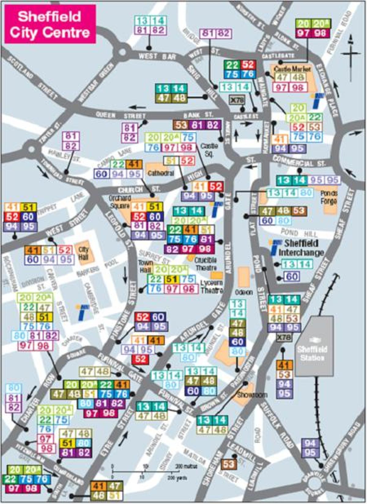 kart over Stockholm, buss 76 rute