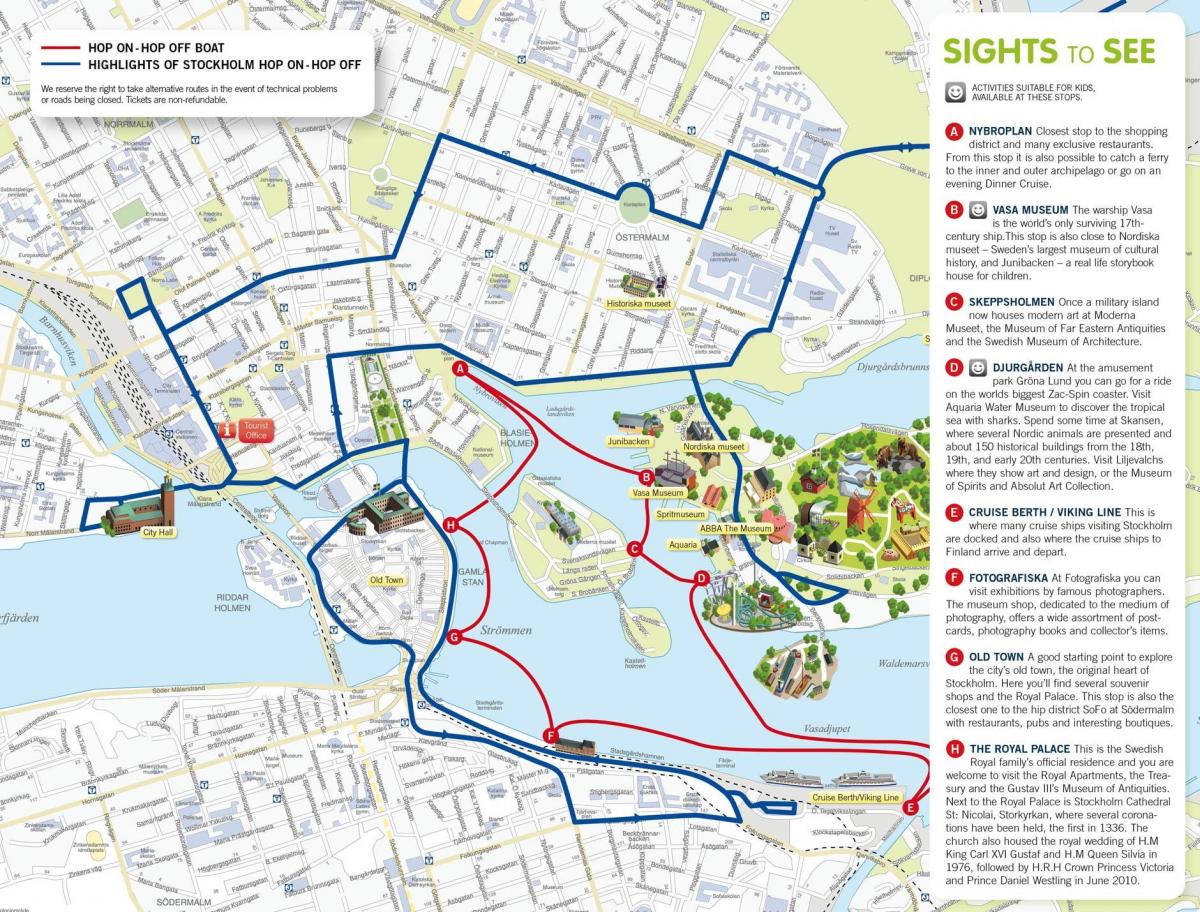 kart over Stockholm port
