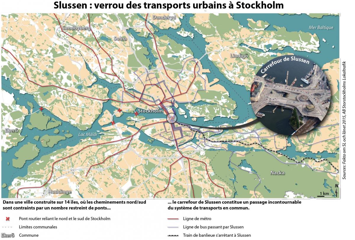kart over Stockholm slussen