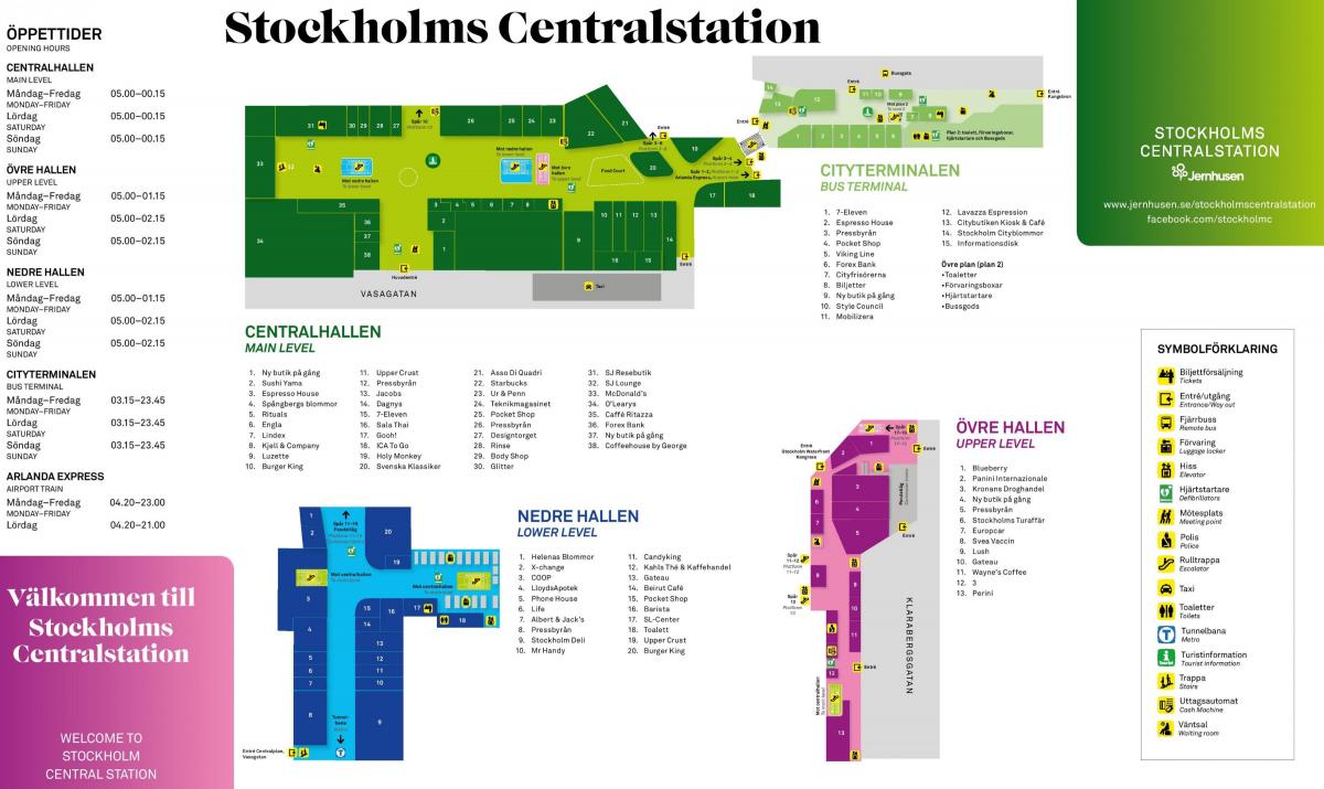 Stockholm jernbanestasjon kart