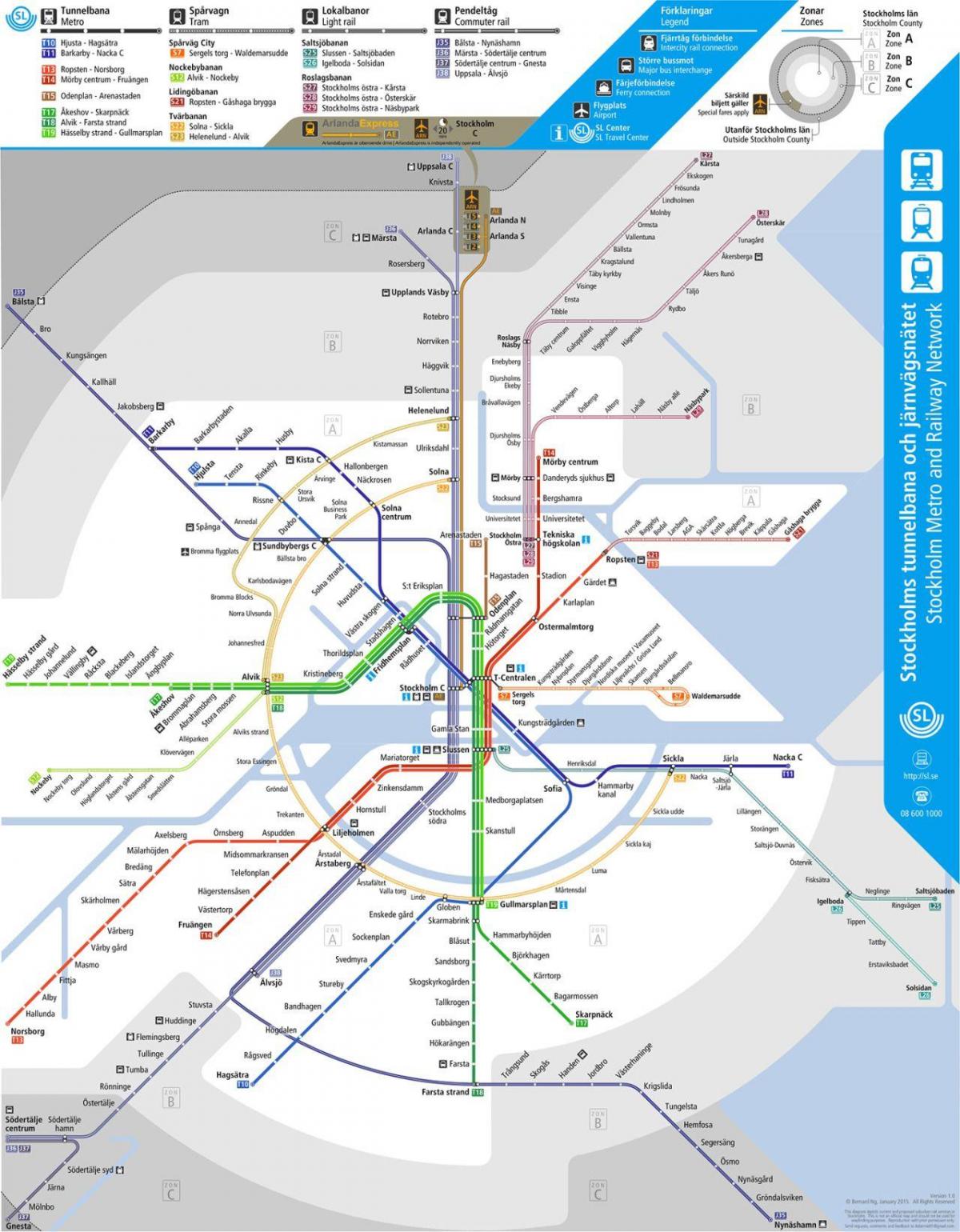 offentlig transport kart Stockholm