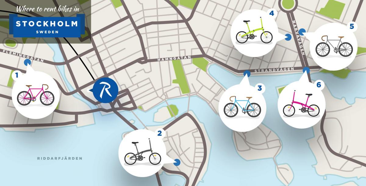 Stockholm city sykler kart