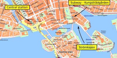 Stockholm central kart